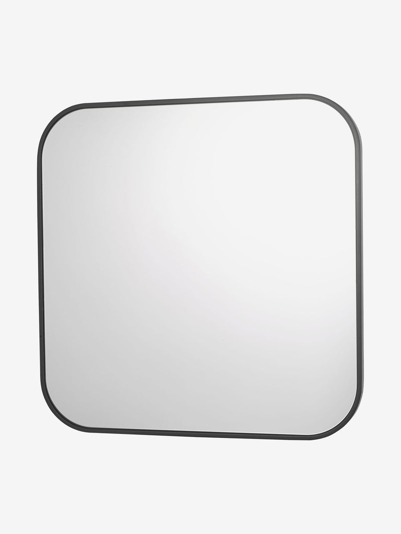 Dar Lighting Matt Black Firuz Mirror 60cm square - British product