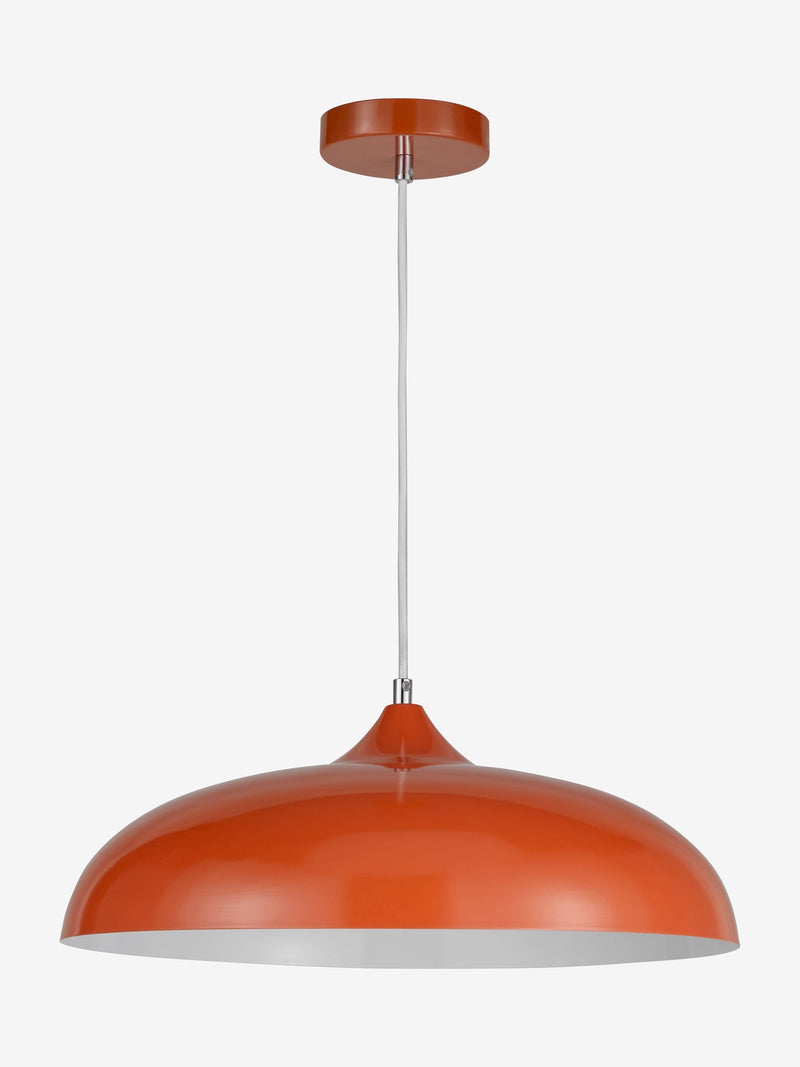 Dar Lighting orange Kaelan pendant ceiling light, UK version