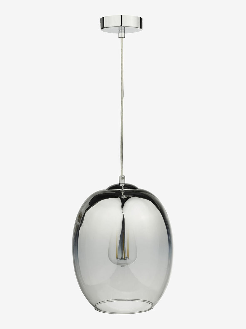 Dar Lighting Patrice pendant light mirrored ombre glass 29cm (British brand)