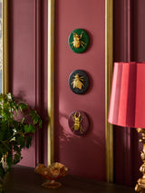 Next Laurence Llewelyn-Bowen Set of 3 Burgundy Green Black Insect Ecclection Wall Plaques- Buy online at McGrocer