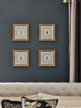 Next Laurence Llewelyn-Bowen Harlequinade Vignette Print Wall Art Set of 4 Gold Frame 25cm- Buy online at McGrocer
