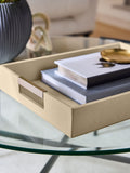 Sosandar cream faux leather tray (British brand)