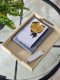 Sosandar cream faux leather tray (British brand)