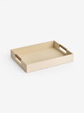 Sosandar cream faux leather tray (British brand)