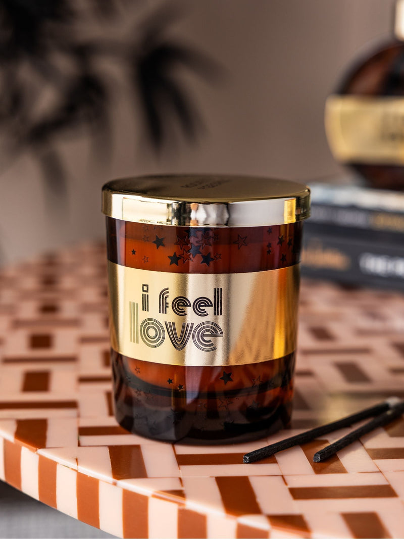 Rockett St George Cedarwood Frankincense I Feel Love candle - British product