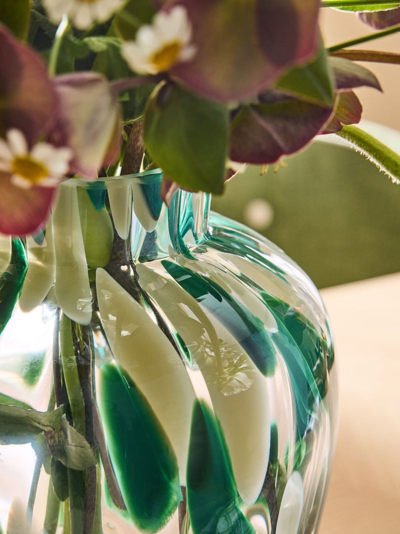Nina Campbell confetti glass vase large, imported from the UK