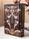 Rockett St George brown art deco book vase 20cm, imported from the UK