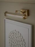 Brass Hertford rechargeable picture wall light, imported from the UK