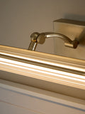 Brass Hertford rechargeable picture wall light, imported from the UK