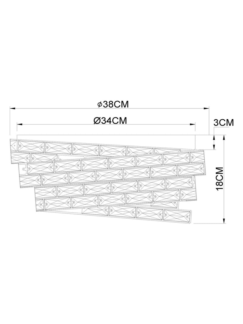 Chrome Monaco flush fitting ceiling light with crystals, UK version