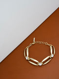 Karen Millen Gold Crystal Ellipse Bracelet 19.5cm, UK version