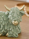 Sage Green Hamish Highland Cow ring holder (British brand)