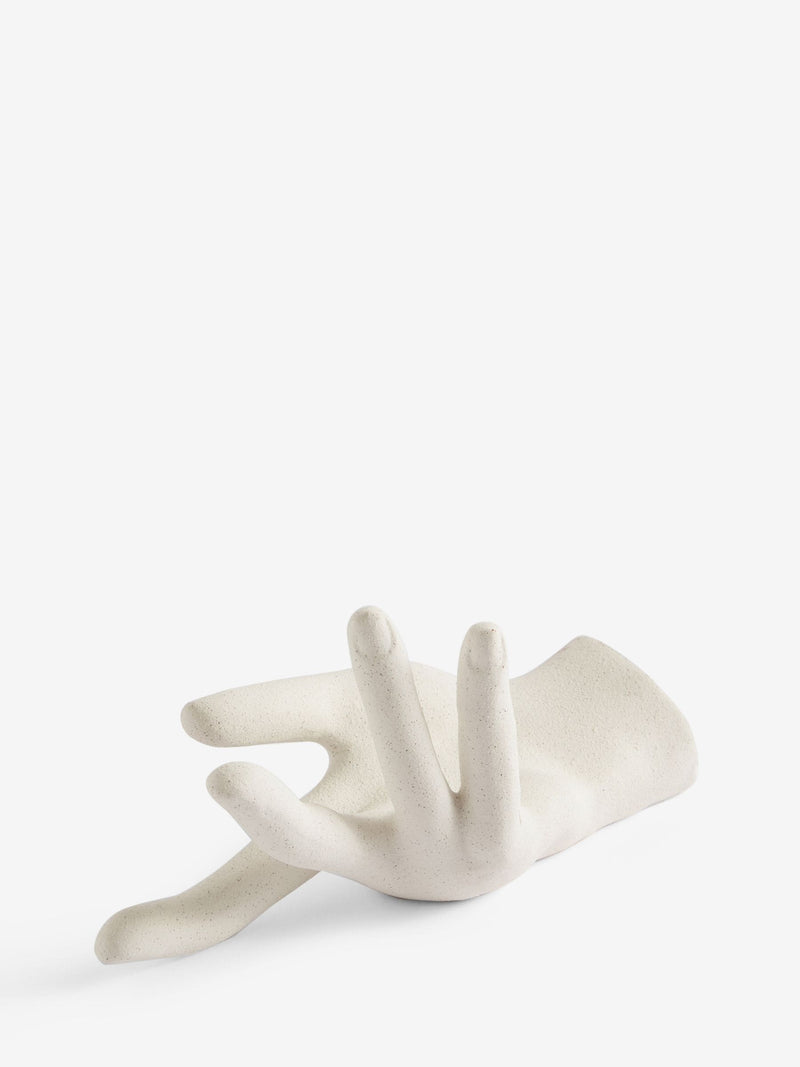 Natural ceramic hand trinket dish ring holder, imported from the UK
