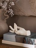 Natural ceramic hand trinket dish ring holder, imported from the UK