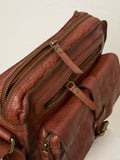 FatFace chestnut brown leather cross-body bag imported from the UK