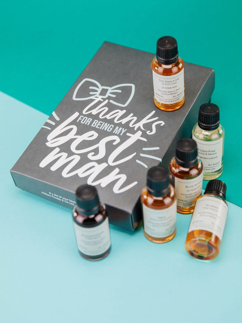 DrinksTime Thanks Best Man whisky gift set 6x3cl - British product