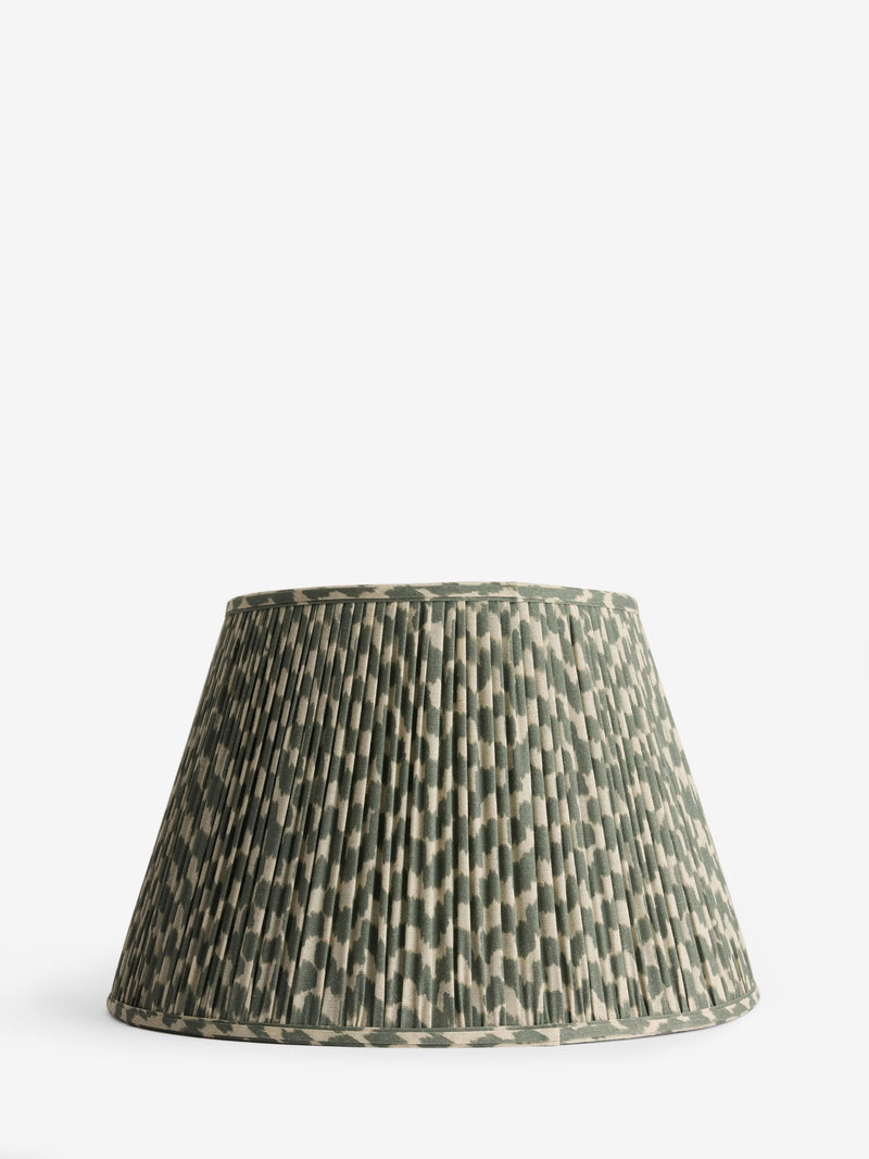Green mosaic pleated lamp shade for home decor, UK version