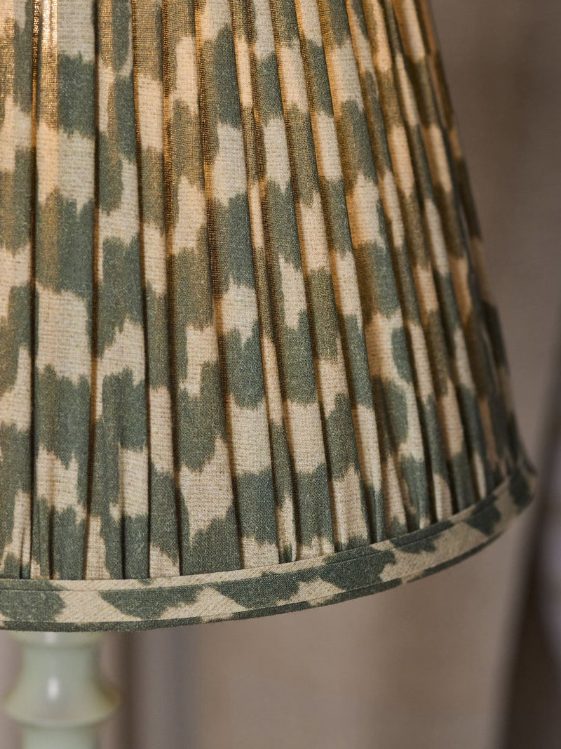Green mosaic pleated lamp shade for home decor, UK version