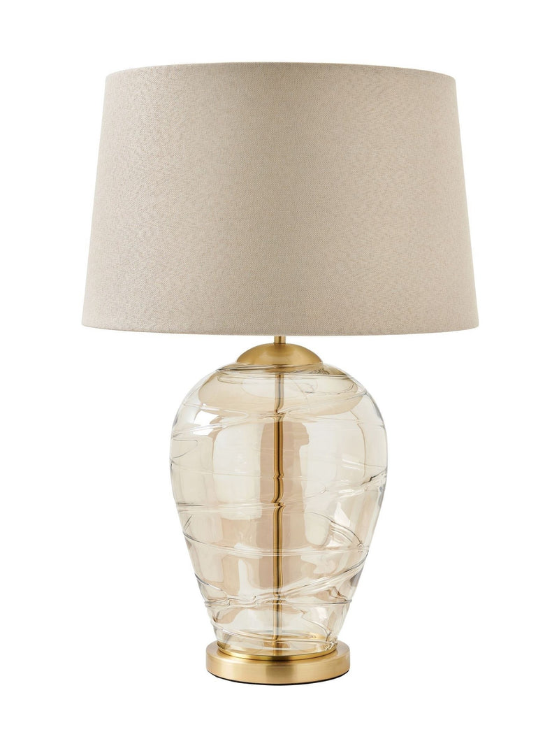 BHS Champagne Gold Sarno table lamp 60cm, UK version