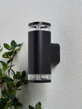 BHS outdoor wall light black Eos 2lt, UK version