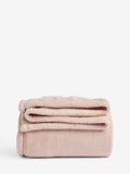 Pink fleece bow throw 130x150cm (British brand)