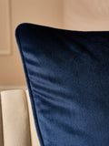 Velvet cushion navy 59x59cm, UK version
