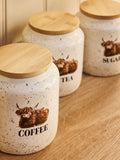 Hamish The Highland Cow ceramic storage jar, UK version