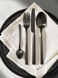 Kensington black stainless steel cutlery set 24 piece - British product