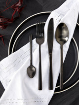 Next Kensington Black Stainless Steel Cutlery Set 24 Piece- Buy online at McGrocer