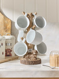 Hamish Highland Cow Mug Tree kitchen organiser, imported from the UK
