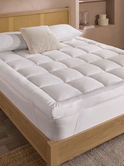 Slumberdown White Sleep Soundly Extra Deep 10cm Mattress Topper