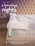 Slumberdown White Sleep Soundly Extra Deep Mattress Topper 10cm (British brand)