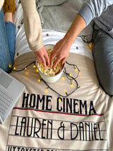 Next Solesmith Personalised Home Cinema Family Fleece Blanket- Buy online at McGrocer