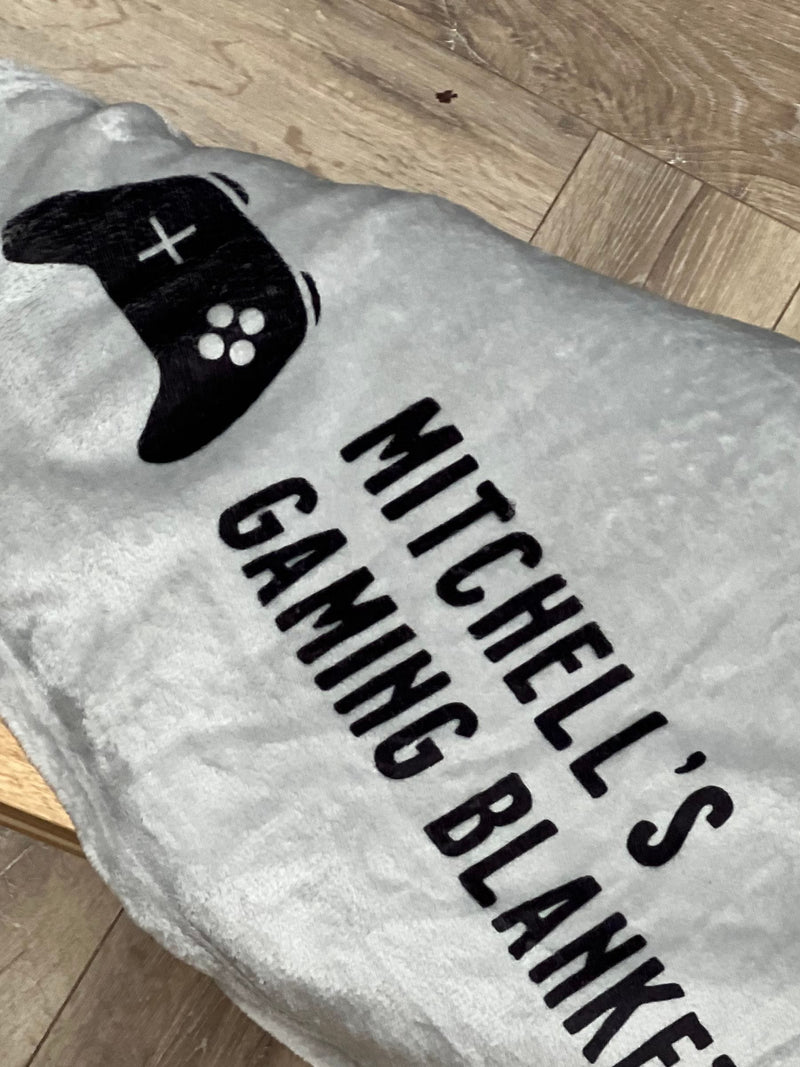 Solesmith personalised gaming blanket 12.5cm x 15cm (British brand)