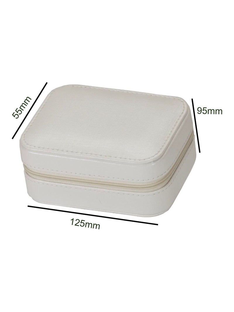 Solesmith Floral Initial Travel White Jewellery Box (British brand)