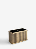 Gold Rib Toothbrush Tidy