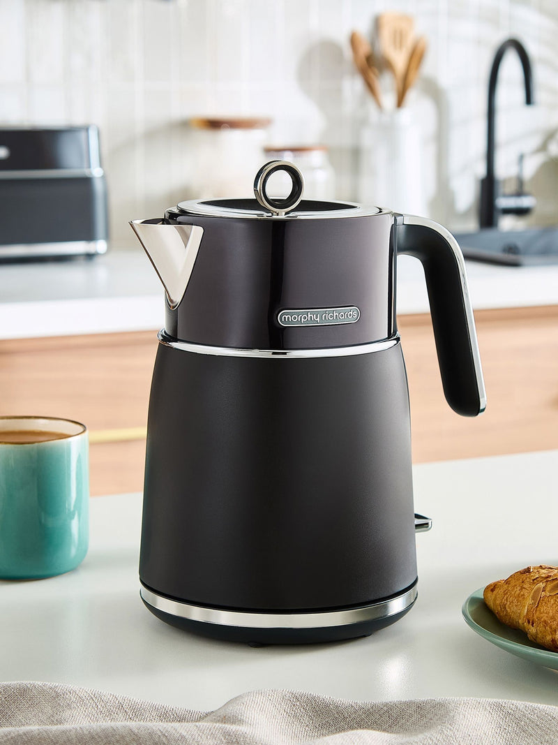 Morphy Richards Black Signature Jug Kettle 1.5L, imported from the UK