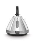 Morphy Richards Black/White Venture Retro Pyramid Kettle 1.5L, imported from the UK