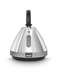 Morphy Richards Black/White Venture Retro Pyramid Kettle 1.5L, imported from the UK