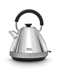 Morphy Richards Black/White Venture Retro Pyramid Kettle 1.5L, imported from the UK