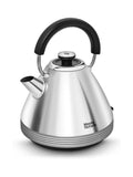 Morphy Richards Black/White Venture Retro Pyramid Kettle 1.5L, imported from the UK