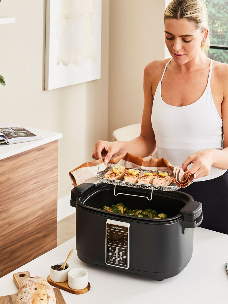 Morphy Richards multifunction food cooker black 6.5L, imported from the UK