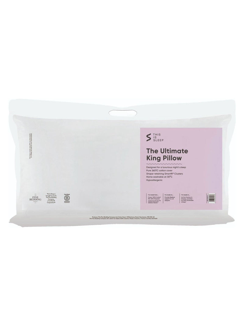 This is Sleep King Pillow Medium Support 91x48cm (British brand)