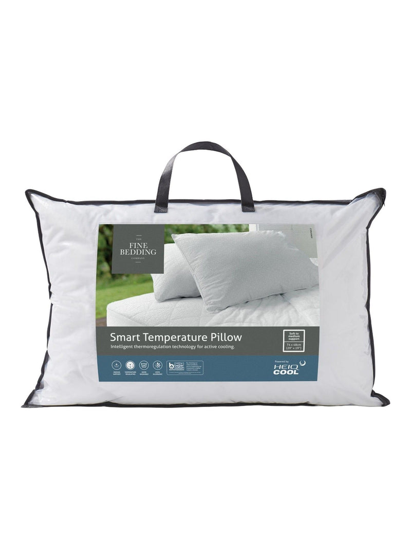 Activated Cooling Medium White Support Pillow 48x74cm - British product