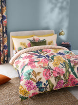 Next Multi Autumn Floral Print Reversible Duvet Cover and Pillowcase Set- Buy online at McGrocer