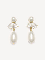 Next CompletedWorks Gold Plated Infinity's Reversal 18ct Pearl Drop Earrings- Buy online at McGrocer