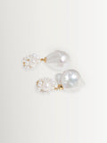 CompletedWorks gold tone pearl earrings, imported from the UK