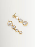 CompletedWorks gold tone earrings with cubic zirconia, UK version
