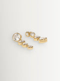 CompletedWorks gold tone earrings with cubic zirconia, UK version