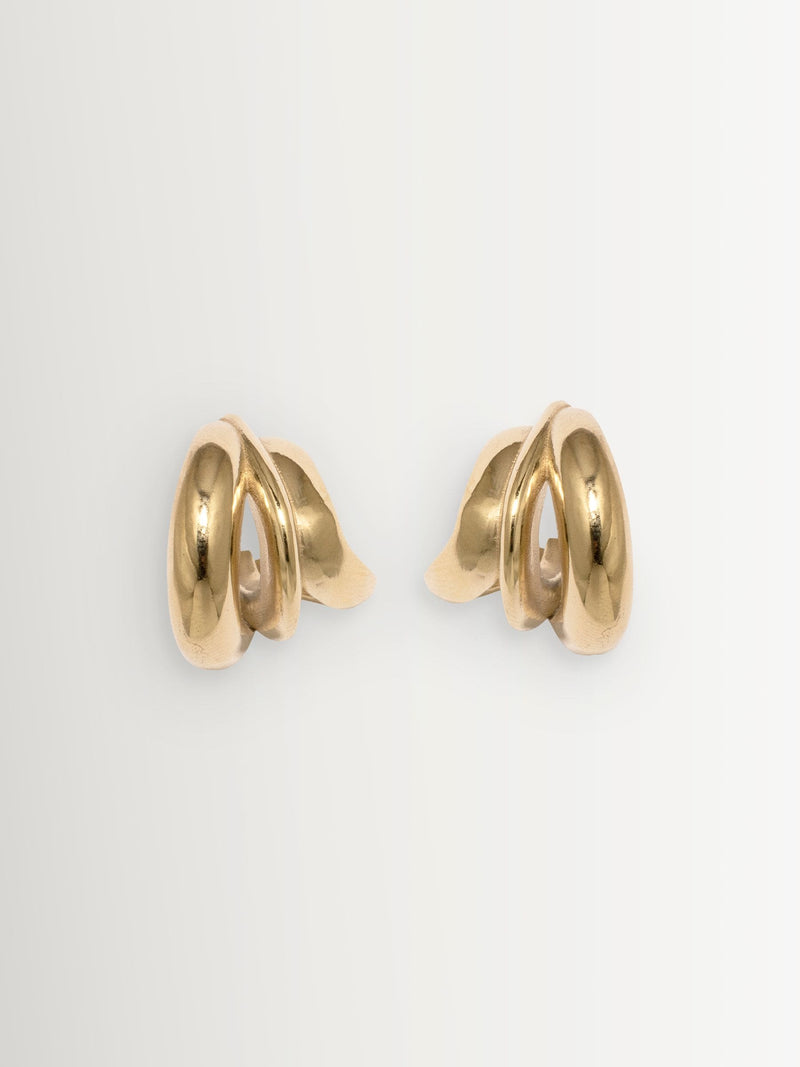 Completedworks gold tone dollop earrings - British product